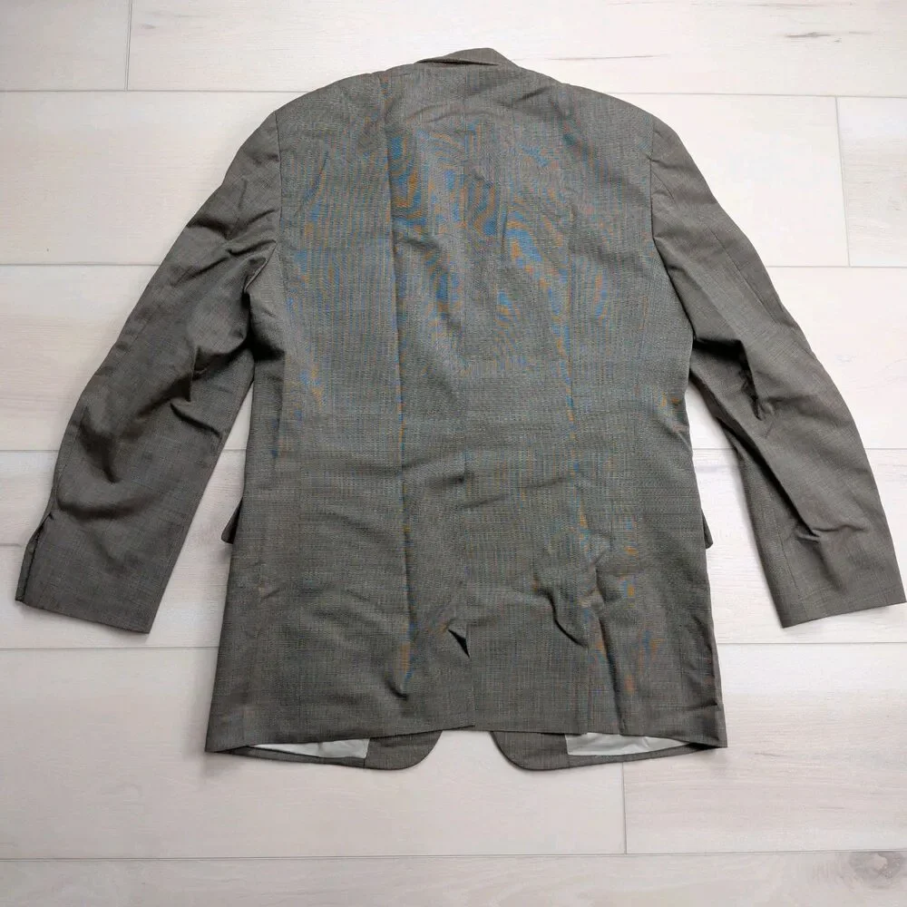 Vintage‎ Paul Stuart Blazer Sport Coat Mens 42L Wool Brown Jacket Made in Canada